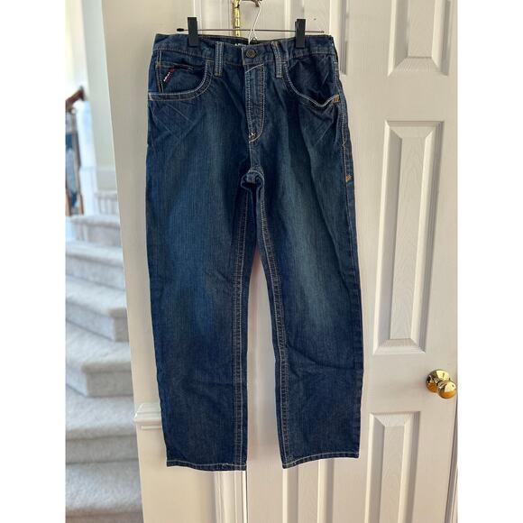 Ariat Fire Resistant Dark Wash Straight Leg Jeans 30/31 - Picture 1 of 7